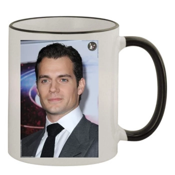 Henry Cavill 11oz Colored Rim & Handle Mug