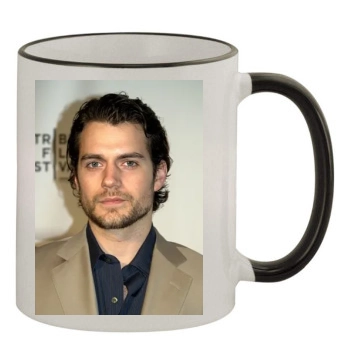 Henry Cavill 11oz Colored Rim & Handle Mug