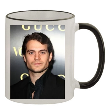 Henry Cavill 11oz Colored Rim & Handle Mug