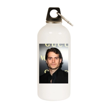 Henry Cavill White Water Bottle With Carabiner