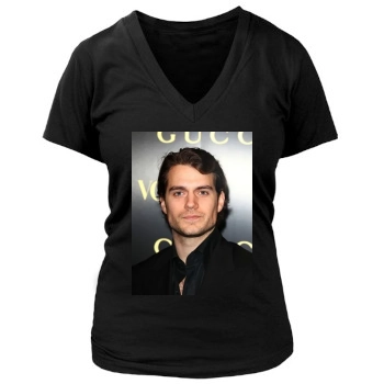 Henry Cavill Women's Deep V-Neck TShirt