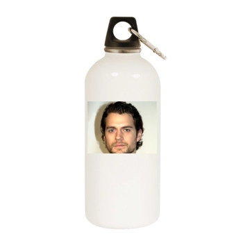 Henry Cavill White Water Bottle With Carabiner