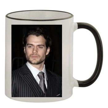 Henry Cavill 11oz Colored Rim & Handle Mug