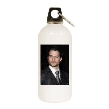 Henry Cavill White Water Bottle With Carabiner