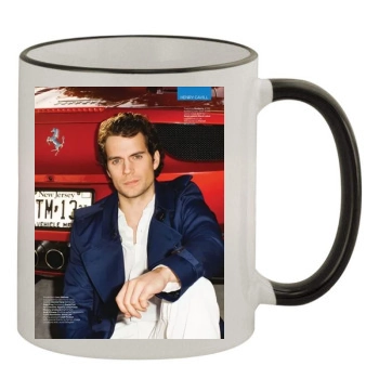 Henry Cavill 11oz Colored Rim & Handle Mug