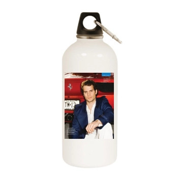 Henry Cavill White Water Bottle With Carabiner