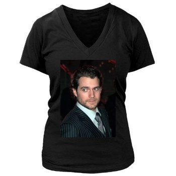 Henry Cavill Women's Deep V-Neck TShirt