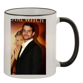 Henry Cavill 11oz Colored Rim & Handle Mug