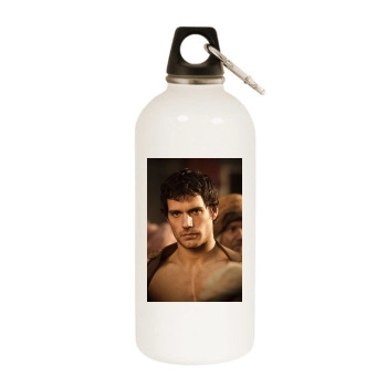 Henry Cavill White Water Bottle With Carabiner