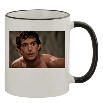 Henry Cavill 11oz Colored Rim & Handle Mug