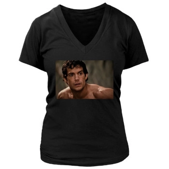 Henry Cavill Women's Deep V-Neck TShirt