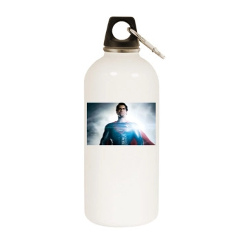 Henry Cavill White Water Bottle With Carabiner