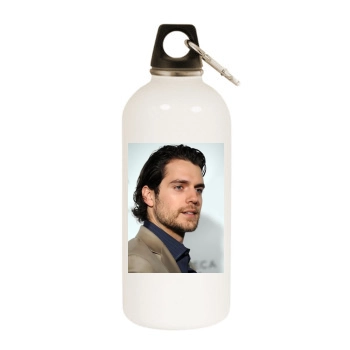 Henry Cavill White Water Bottle With Carabiner