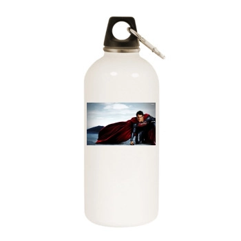 Henry Cavill White Water Bottle With Carabiner