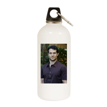 Henry Cavill White Water Bottle With Carabiner