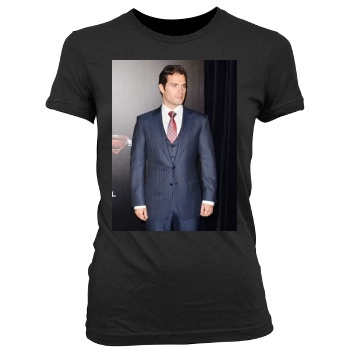 Henry Cavill Women's Junior Cut Crewneck T-Shirt