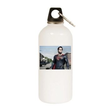 Henry Cavill White Water Bottle With Carabiner