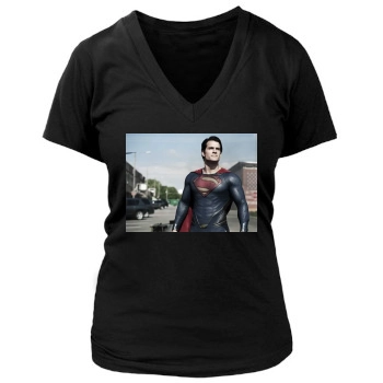 Henry Cavill Women's Deep V-Neck TShirt