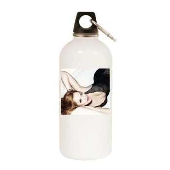 Abbie Cornish White Water Bottle With Carabiner