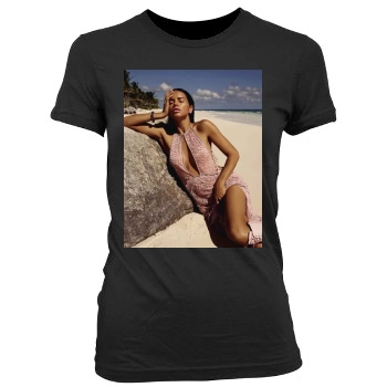 Adriana Lima Women's Junior Cut Crewneck T-Shirt