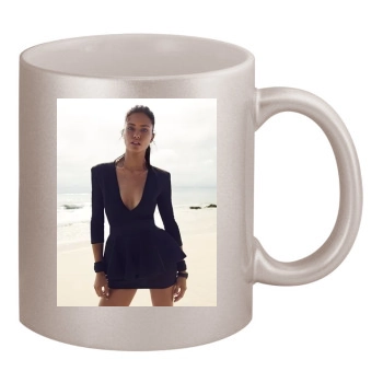 Adriana Lima 11oz Metallic Silver Mug