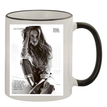 Alessandra Ambrosio 11oz Colored Rim & Handle Mug