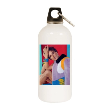 Alessandra Ambrosio White Water Bottle With Carabiner