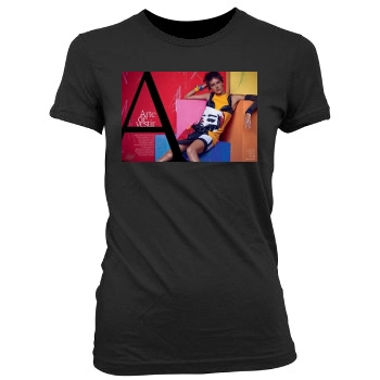 Alessandra Ambrosio Women's Junior Cut Crewneck T-Shirt