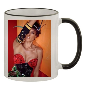 Alessandra Ambrosio 11oz Colored Rim & Handle Mug