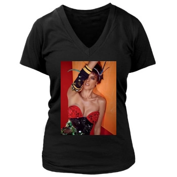 Alessandra Ambrosio Women's Deep V-Neck TShirt