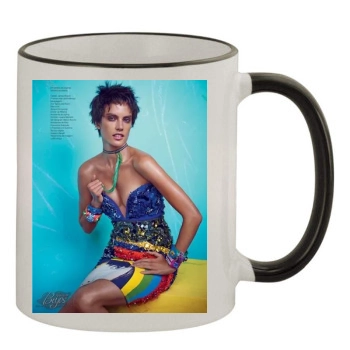 Alessandra Ambrosio 11oz Colored Rim & Handle Mug