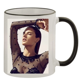 Alessandra Ambrosio 11oz Colored Rim & Handle Mug