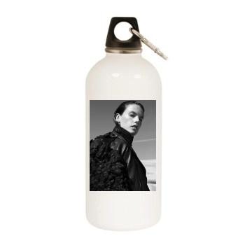 Alessandra Ambrosio White Water Bottle With Carabiner