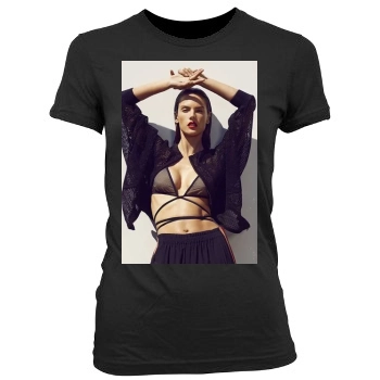 Alessandra Ambrosio Women's Junior Cut Crewneck T-Shirt