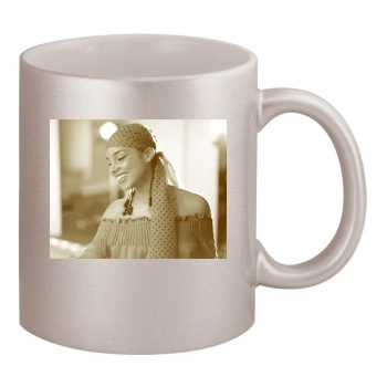 Alicia Keys 11oz Metallic Silver Mug