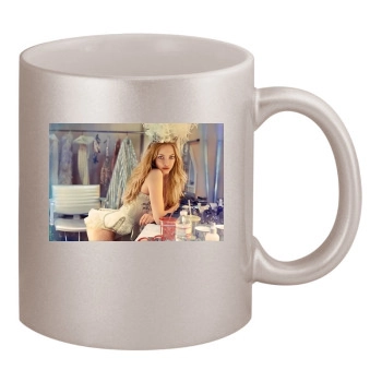 Amanda Seyfried 11oz Metallic Silver Mug