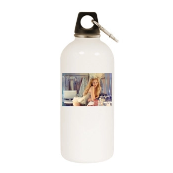 Amanda Seyfried White Water Bottle With Carabiner