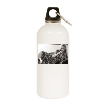 Amanda Seyfried White Water Bottle With Carabiner