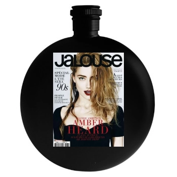 Amber Heard Round Flask