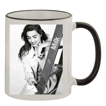 Amber Heard 11oz Colored Rim & Handle Mug