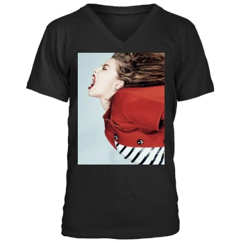 Amber Heard Men's V-Neck T-Shirt