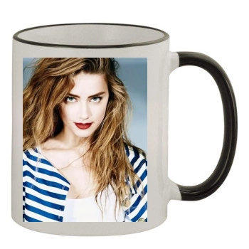 Amber Heard 11oz Colored Rim & Handle Mug