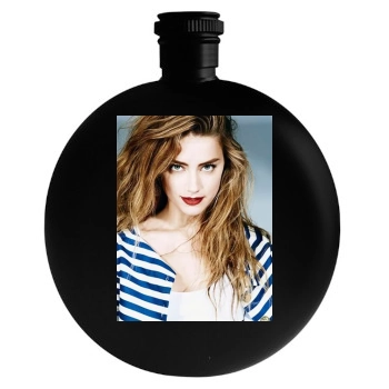 Amber Heard Round Flask