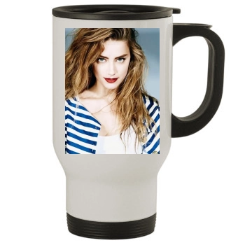 Amber Heard Stainless Steel Travel Mug