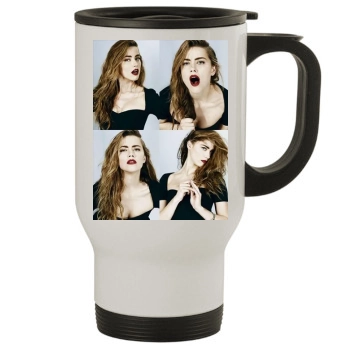 Amber Heard Stainless Steel Travel Mug