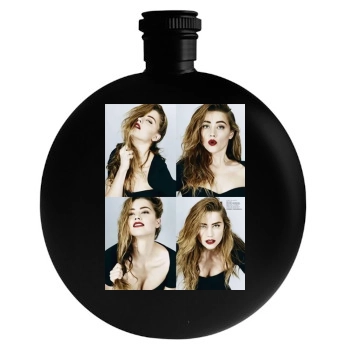 Amber Heard Round Flask