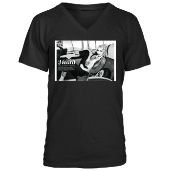 Amber Heard Men's V-Neck T-Shirt