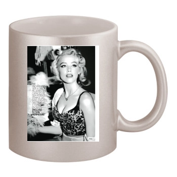 Amber Heard 11oz Metallic Silver Mug