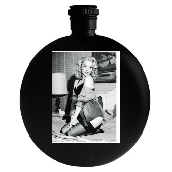 Amber Heard Round Flask