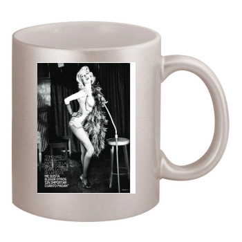 Amber Heard 11oz Metallic Silver Mug